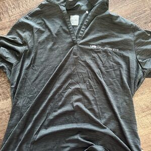 Callaway Gray Polo Shirt with Soft Cotton Texture with UAB LOGO